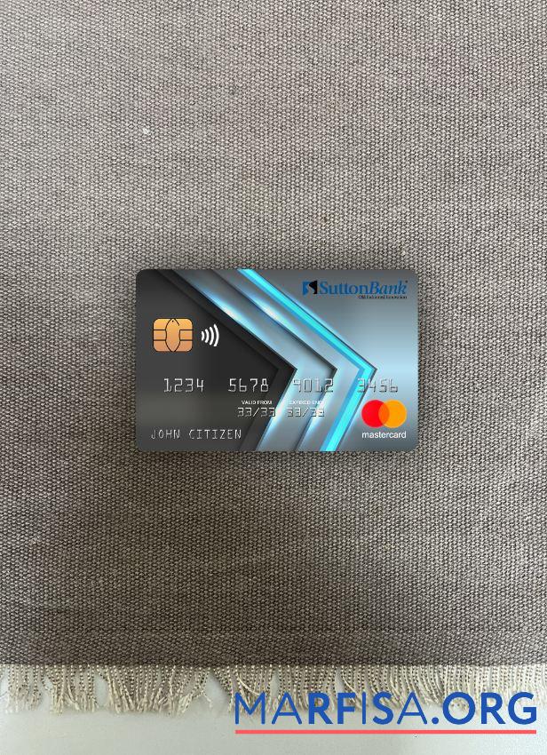 Blank USA Ohio SUTTON bank mastercard photolook front example